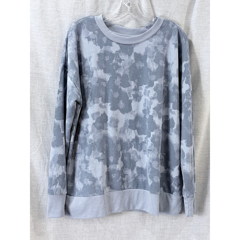 Mondetta Gray Camo Crewneck Sweatshirt Oversized Fit L - Picture 1 of 6